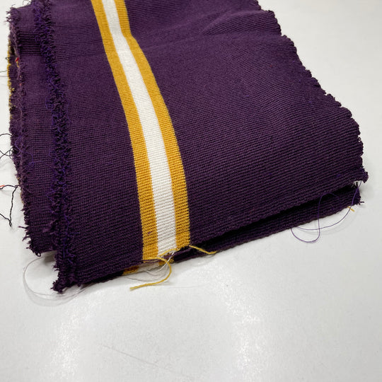 Ribbing - Double Width - Purple Multi Stripes - 2 Pack - FABCYCLE Deadstock and Sustainble Fabrics and Sewing Supplies (6823108477041)