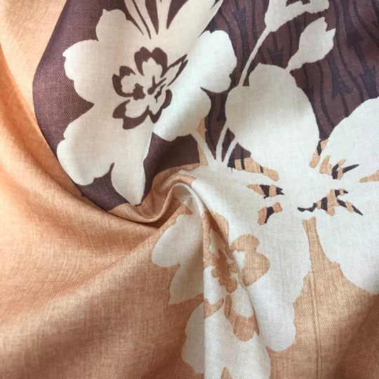 Botanical Sunset - Poly Woven Upholstery - 1/2 Meter - FABCYCLE Deadstock and Sustainble Fabrics and Sewing Supplies (4555393106033)