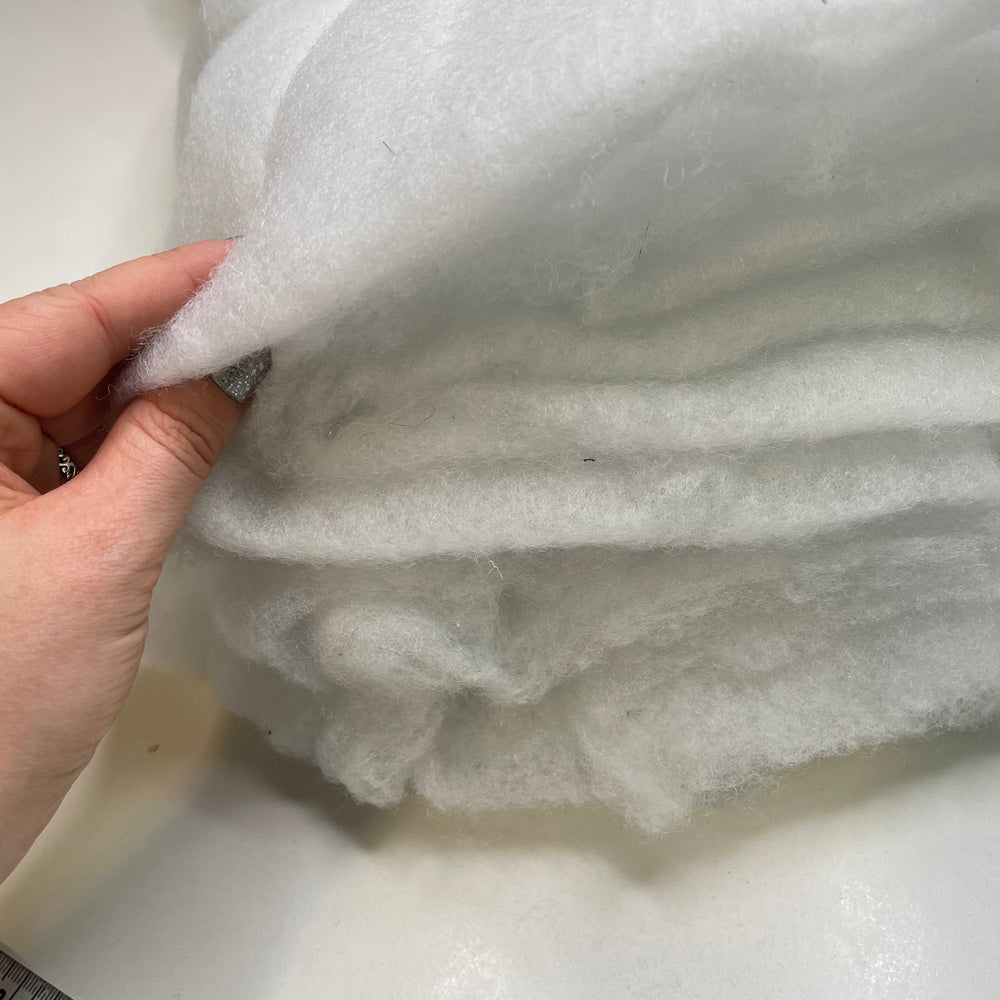Bonded Batting - White - Individual - FABCYCLE Deadstock and Sustainble Fabrics and Sewing Supplies (6807854841969)