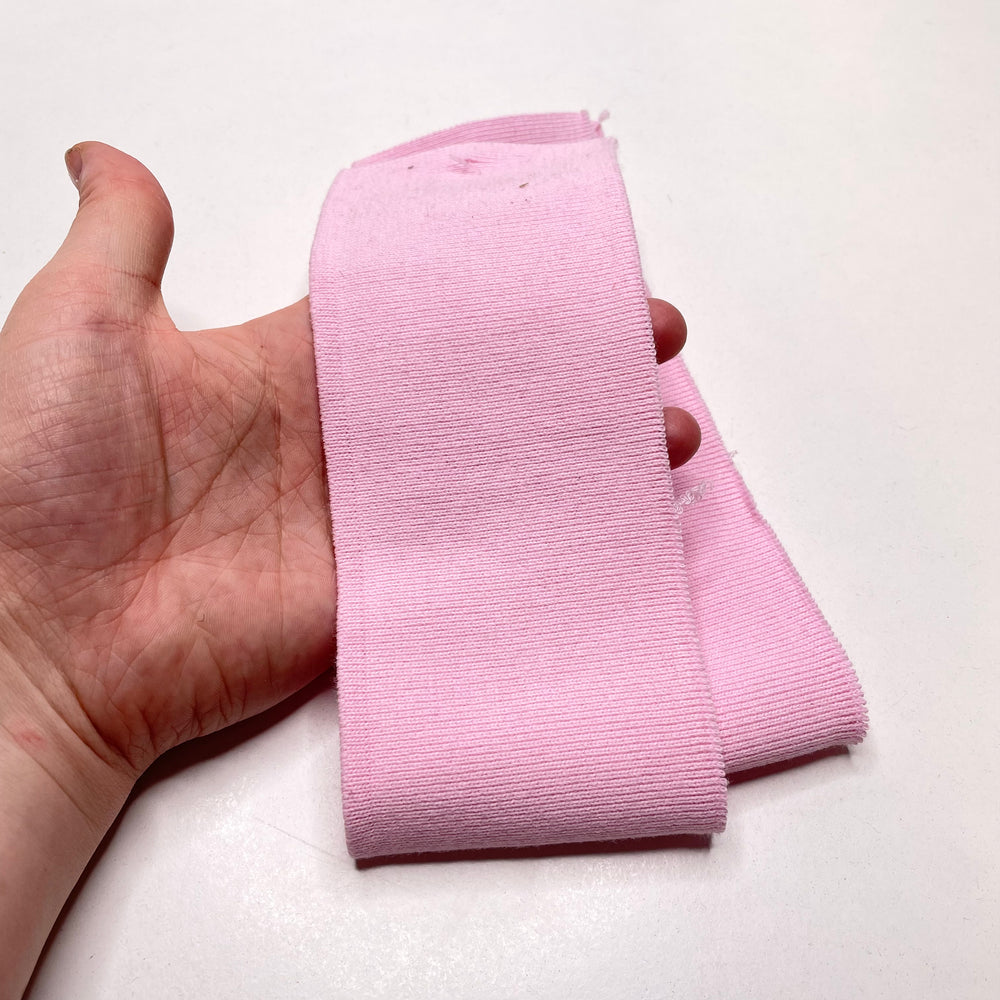 Collars Ribbing - Pink - 2 Pack - FABCYCLE Deadstock and Sustainble Fabrics and Sewing Supplies (6822729842801)