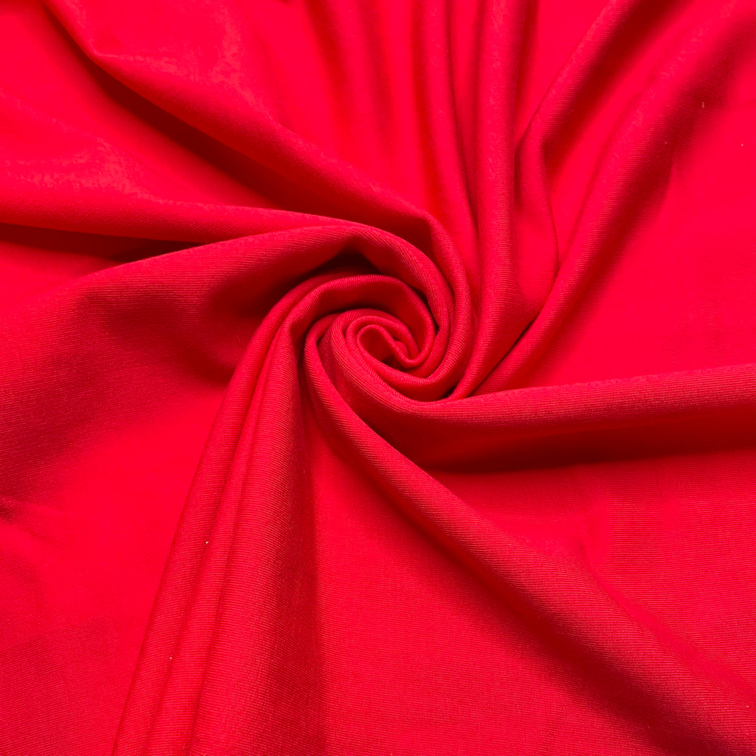 Cherry Berry - French Terry Cotton Blend Knit - Red - 2.8M Bundle - FABCYCLE Deadstock and Sustainble Fabrics and Sewing Supplies