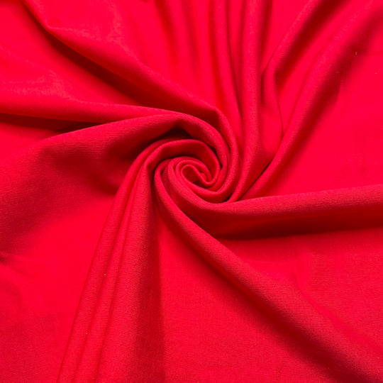 Cherry Berry - French Terry Cotton Blend Knit - Red - 2.8M Bundle - FABCYCLE Deadstock and Sustainble Fabrics and Sewing Supplies