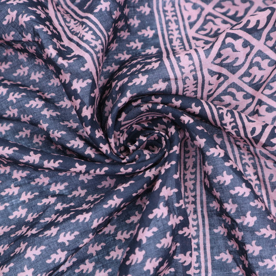 Mauve Blocked - Patterned Cotton Woven - Pink/Black - 2.3M Bundle - FABCYCLE Deadstock and Sustainble Fabrics and Sewing Supplies (4655835512945)