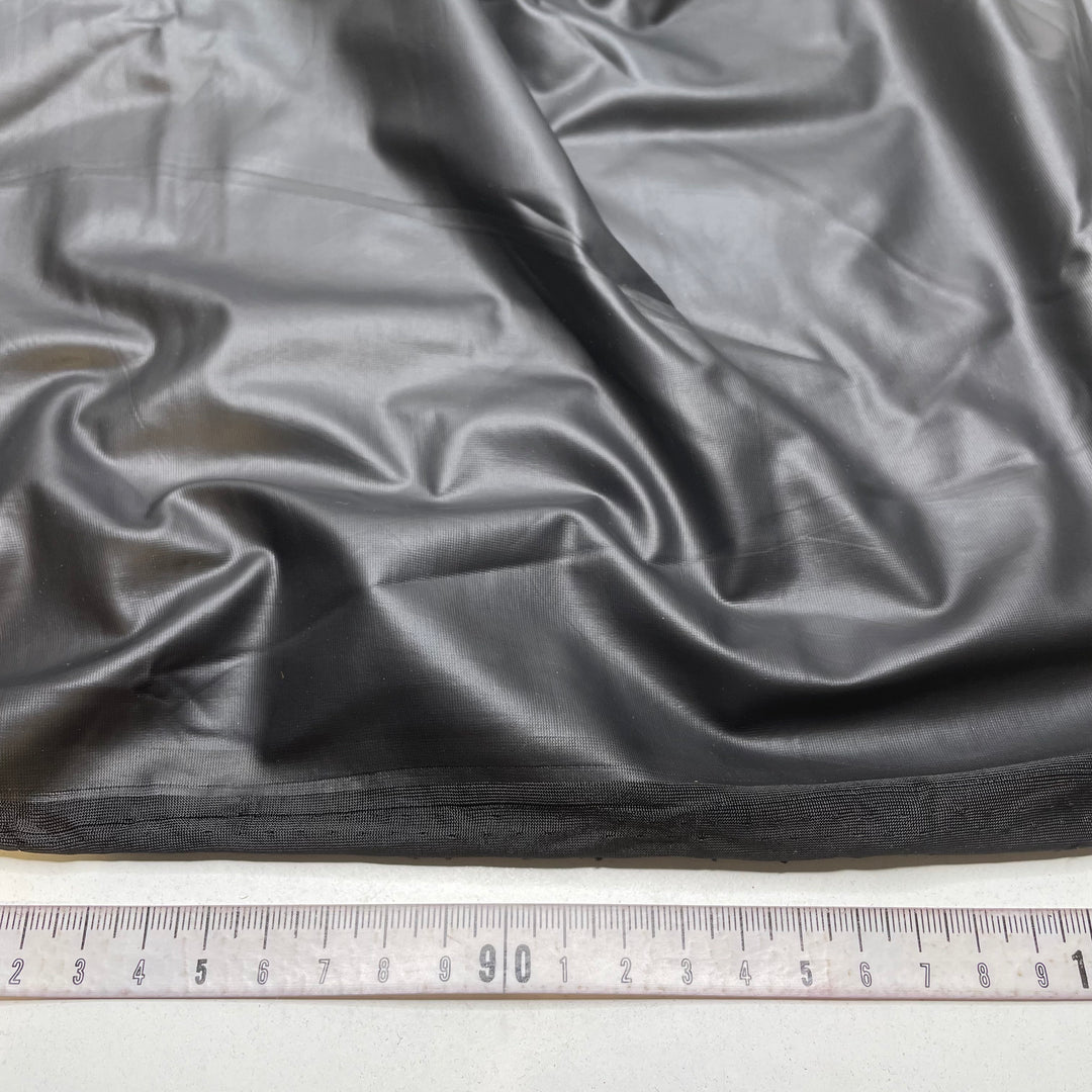 Just Like That - Water Resistant Pleather Polyester Backing PU Knit - Black - 3.5M Bundle - FABCYCLE Deadstock and Sustainble Fabrics and Sewing Supplies