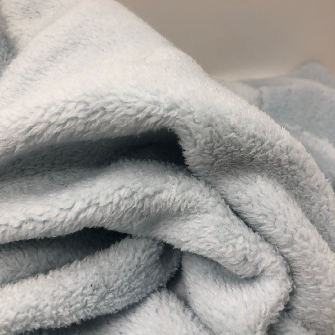 Pastel Baby Blue - Micro Poly Fleece - 1M bundle - FABCYCLE Deadstock and Sustainble Fabrics and Sewing Supplies (4576426000497)
