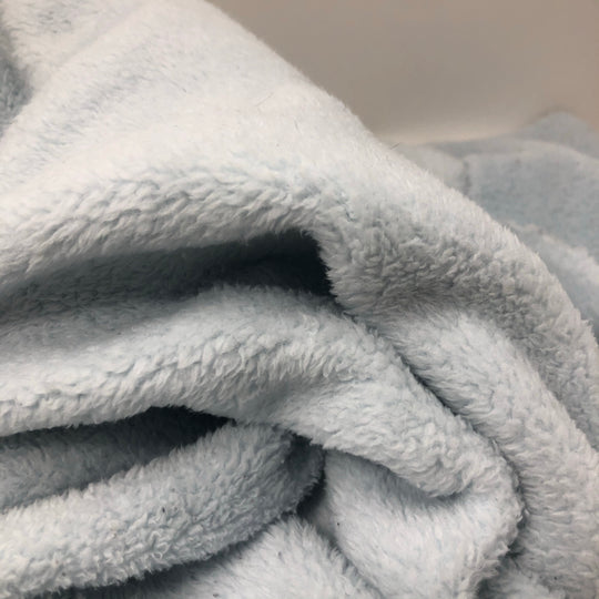 Pastel Baby Blue - Micro Poly Fleece - 1M bundle - FABCYCLE Deadstock and Sustainble Fabrics and Sewing Supplies (4576426000497)
