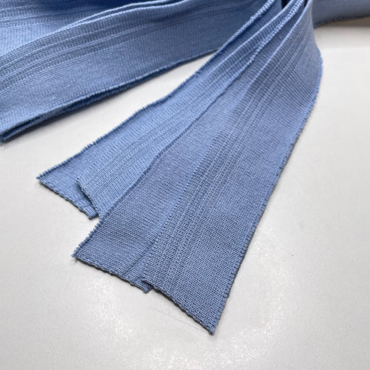 Ribbing - Light Blue - 10 Pack - FABCYCLE Deadstock and Sustainble Fabrics and Sewing Supplies (6822732431473)