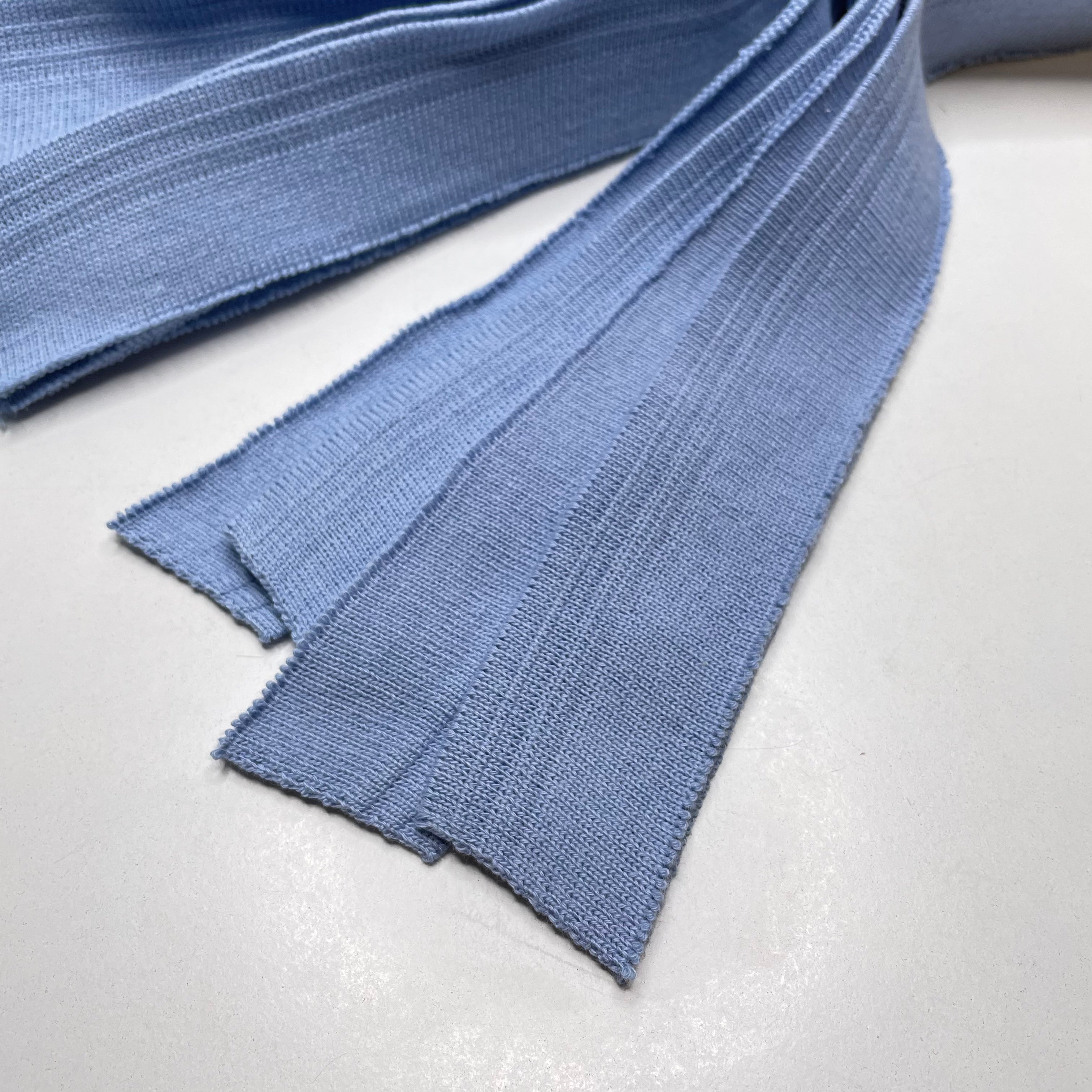 Ribbing - Light Blue - 10 Pack - FABCYCLE Deadstock and Sustainble Fabrics and Sewing Supplies (6822732431473)