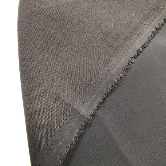 Charcoal Piece - Water Resistant Double Cloth Weave Nylon Woven - Black - 0.9M Bundle - FABCYCLE Deadstock and Sustainble Fabrics and Sewing Supplies (6589062316145)