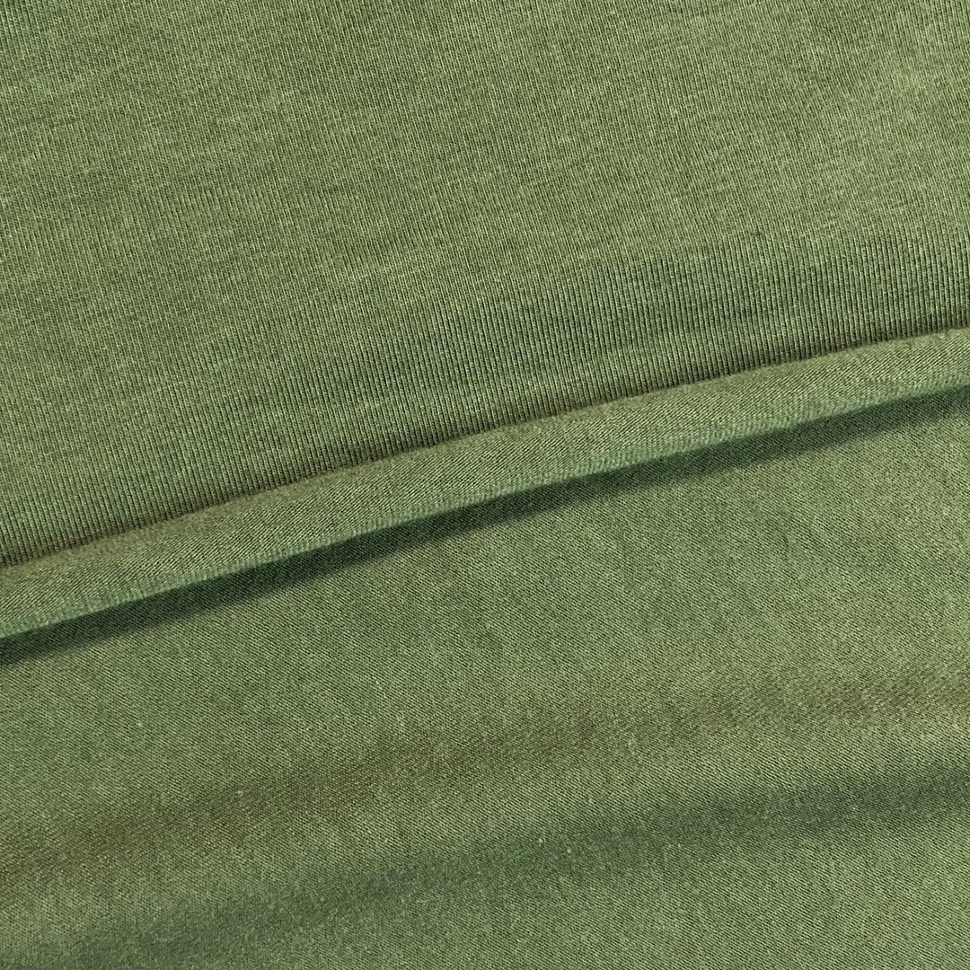 Jade Roller - Bamboo Cotton Stretchy Jersey - Pistachio Green - 1/2 Meter - FABCYCLE Deadstock and Sustainble Fabrics and Sewing Supplies (4616029896817)