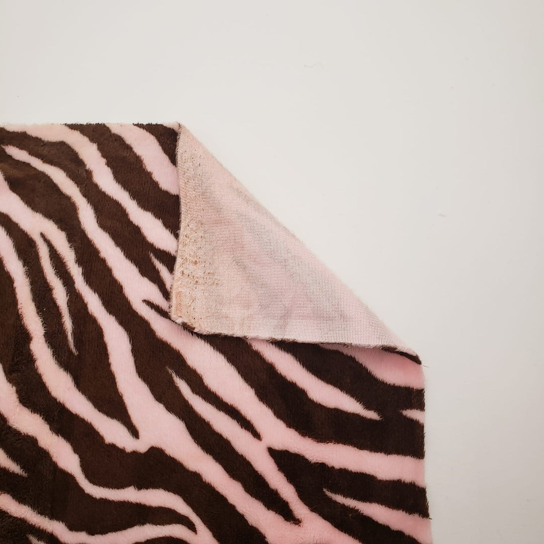 Sea of Zebras - Poly-Cotton Plush Woven - 1/2 Meter - FABCYCLE Deadstock and Sustainble Fabrics and Sewing Supplies (4563281641585)