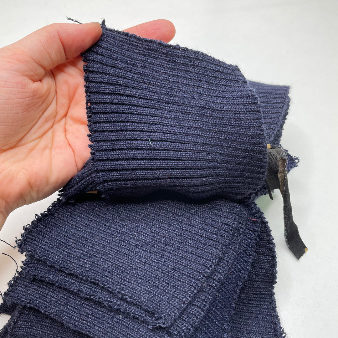 Collars Ribbing - Navy - 10 Pack - FABCYCLE Deadstock and Sustainble Fabrics and Sewing Supplies (6823152058481)