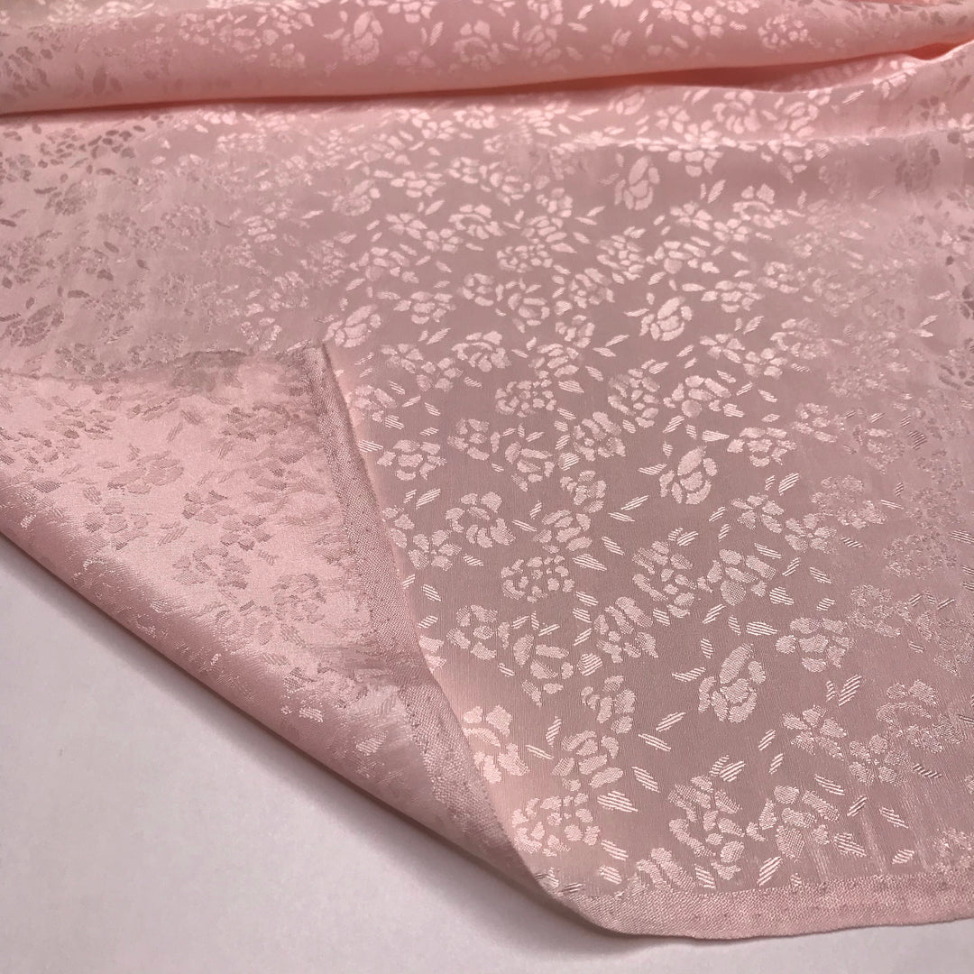 Silky Scarf - Poly Woven - Pink Floral - 1.1M Bundle - FABCYCLE Deadstock and Sustainble Fabrics and Sewing Supplies (6577775018097)