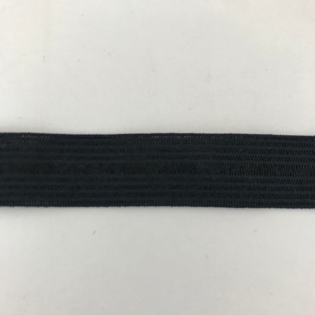 15mm Knit Fold Over Elastic - Black - 1M - FABCYCLE Deadstock and Sustainble Fabrics and Sewing Supplies (4451405267057)