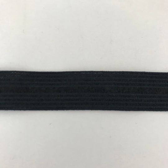 15mm Knit Fold Over Elastic - Black - 1M - FABCYCLE Deadstock and Sustainble Fabrics and Sewing Supplies (4451405267057)