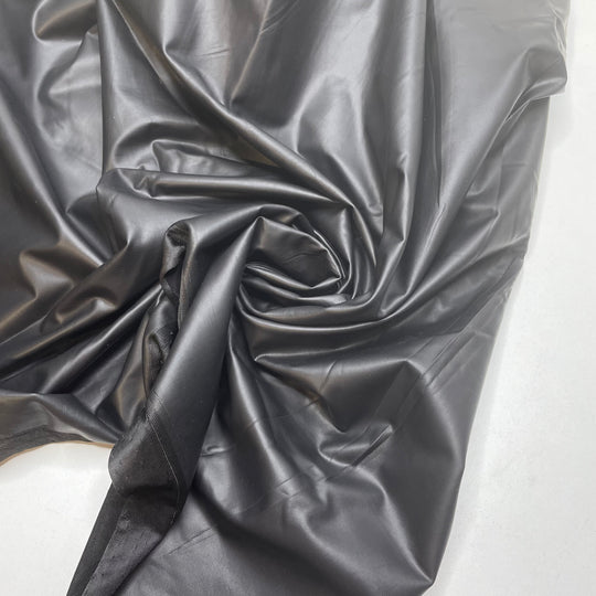 Just Like That - Water Resistant Pleather Polyester Backing PU Knit - Black - 3.5M Bundle - FABCYCLE Deadstock and Sustainble Fabrics and Sewing Supplies