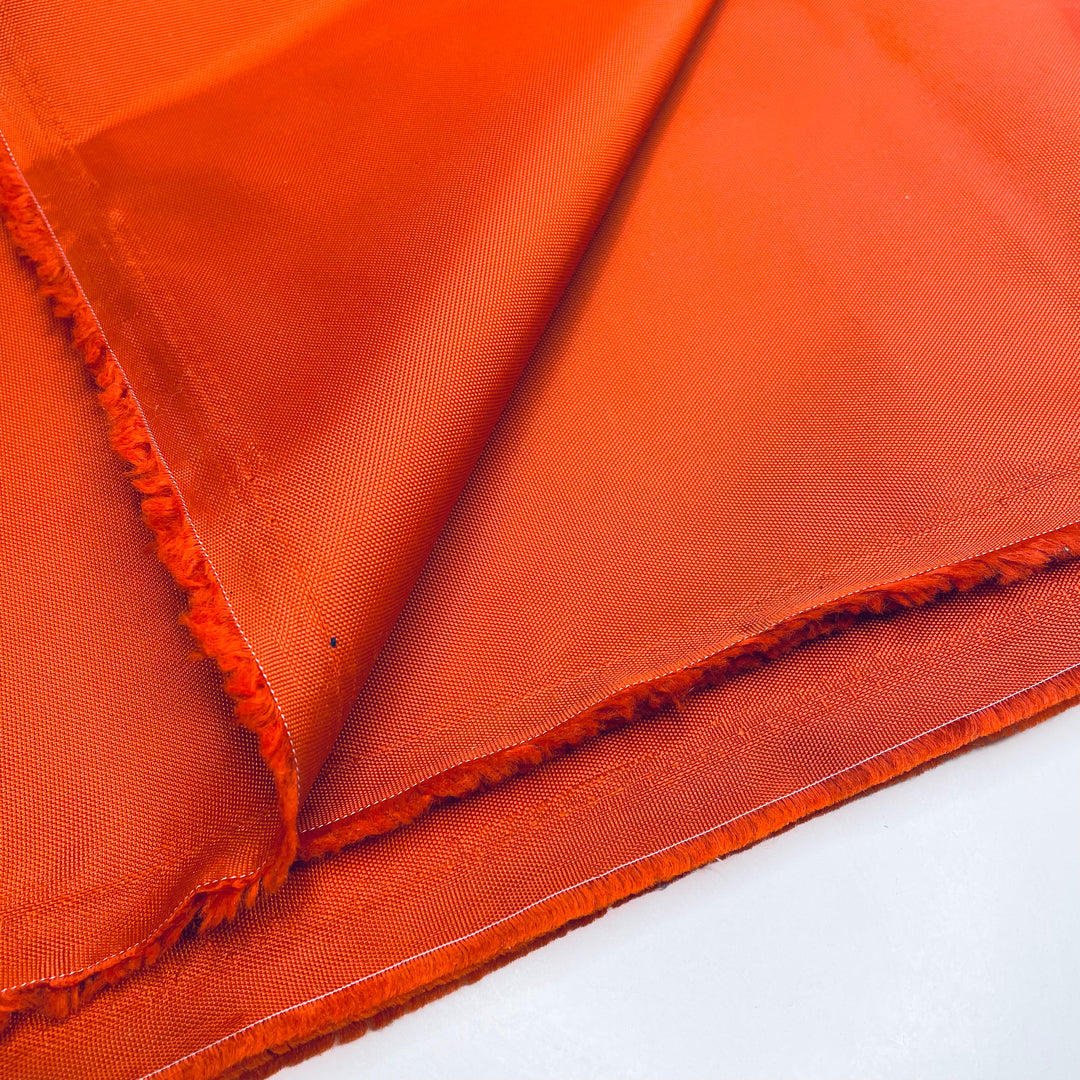 GWYG Orange - Waterproof Gortex Poly/Nylon Woven - Orange - Bundles - FABCYCLE Deadstock and Sustainble Fabrics and Sewing Supplies