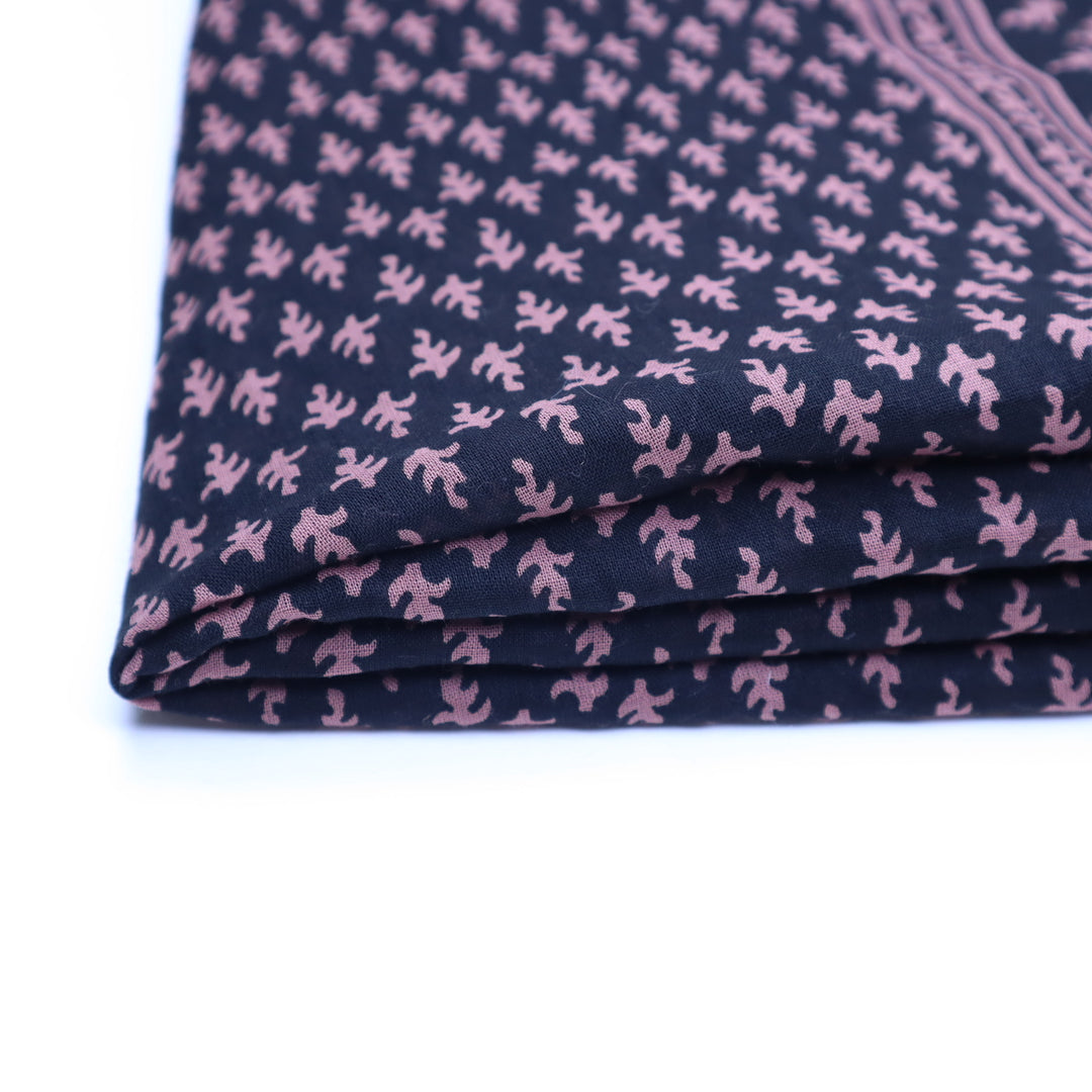 Mauve Blocked - Patterned Cotton Woven - Pink/Black - 2.3M Bundle - FABCYCLE Deadstock and Sustainble Fabrics and Sewing Supplies (4655835512945)