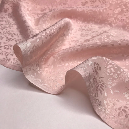 Silky Scarf - Poly Woven - Pink Floral - 1.1M Bundle - FABCYCLE Deadstock and Sustainble Fabrics and Sewing Supplies (6577775018097)