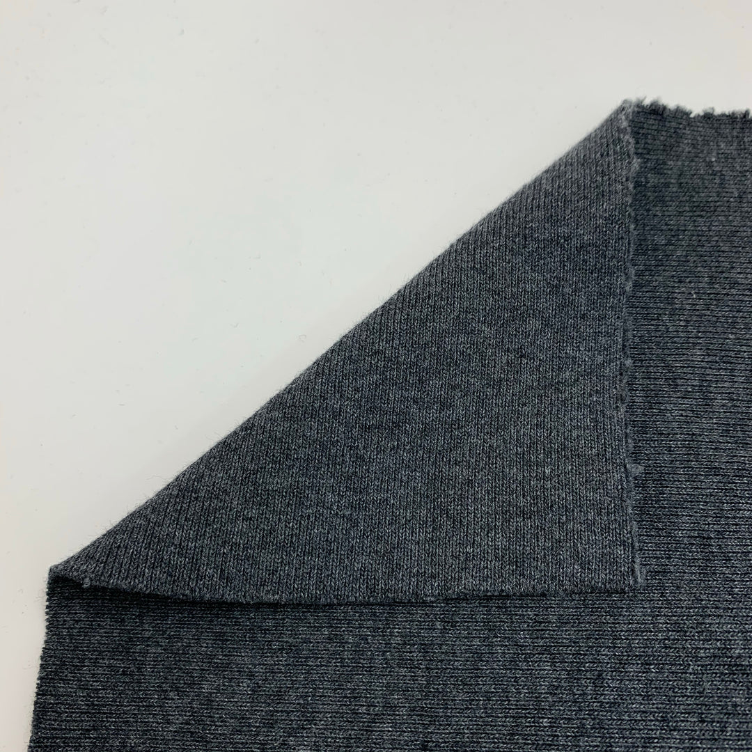 Pewter Cauldron - Rib Knit - Dark Grey - 1/2 Meter - FABCYCLE Deadstock and Sustainble Fabrics and Sewing Supplies (4546073985137)