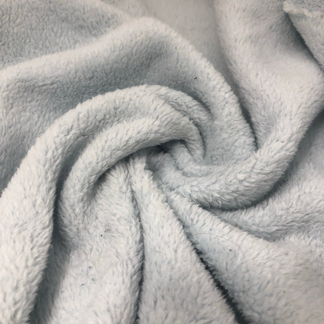 Pastel Baby Blue - Micro Poly Fleece - 1M bundle - FABCYCLE Deadstock and Sustainble Fabrics and Sewing Supplies (4576426000497)