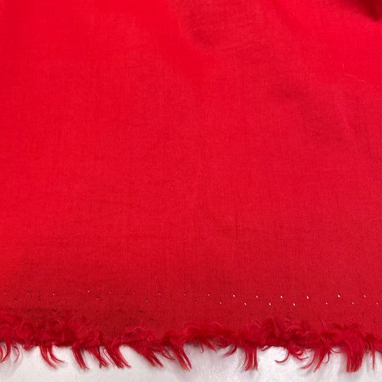 Red Carnations - Cotton Blend Woven - Red - Bundles - FABCYCLE Deadstock and Sustainble Fabrics and Sewing Supplies (6725251727473)