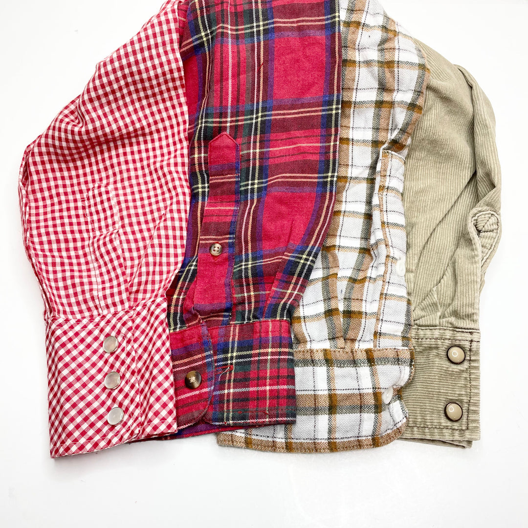 Shirt Sleeve Scraps - Assorted - Per Pound - FABCYCLE Deadstock and Sustainble Fabrics and Sewing Supplies (6769540530289)