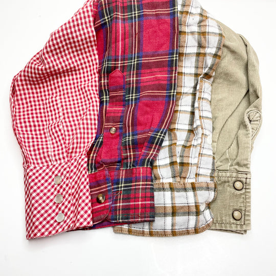 Shirt Sleeve Scraps - Assorted - Per Pound - FABCYCLE Deadstock and Sustainble Fabrics and Sewing Supplies (6769540530289)