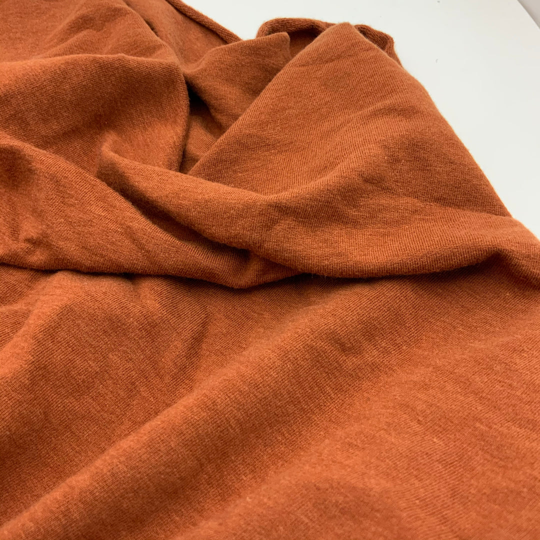 Sunbaked- Bamboo/Cotton Stretch Jersey - Orange - 1M Bundle - FABCYCLE Deadstock and Sustainble Fabrics and Sewing Supplies (4576049528945)