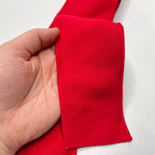 Collars Ribbing - Red - 10 Pack - FABCYCLE Deadstock and Sustainble Fabrics and Sewing Supplies (6822738067569)