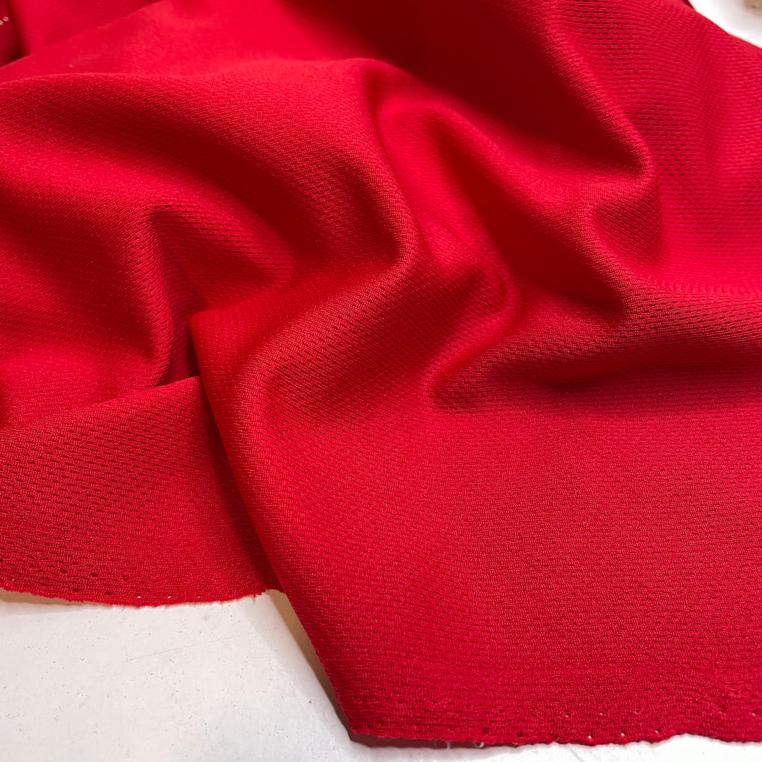 ProMesh Thinner 150 gsm Sport Jersey - Red - Bundles - FABCYCLE Deadstock and Sustainble Fabrics and Sewing Supplies (1980319367222)