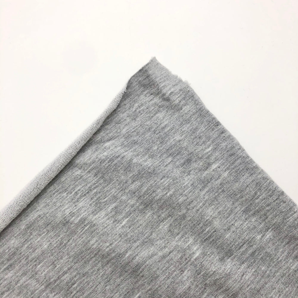 Casual Jogger - Bamboo Terry Knit - Light Grey - 1/2 Meter & Bundle - FABCYCLE Deadstock and Sustainble Fabrics and Sewing Supplies (4590918566001)