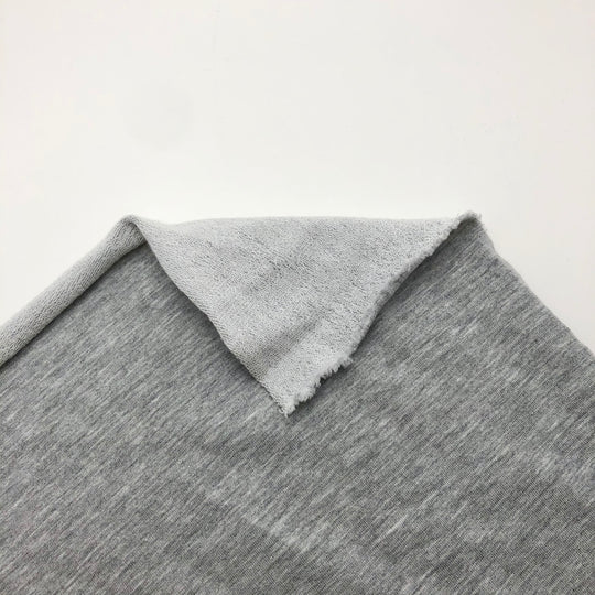 Casual Jogger - Bamboo Terry Knit - Light Grey - 1/2 Meter &amp; Bundle - FABCYCLE Deadstock and Sustainble Fabrics and Sewing Supplies (4590918566001)