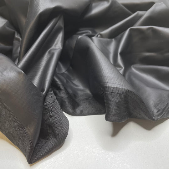 Just Like That - Water Resistant Pleather Polyester Backing PU Knit - Black - 3.5M Bundle - FABCYCLE Deadstock and Sustainble Fabrics and Sewing Supplies
