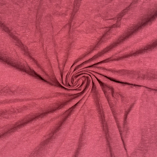 Rich Rose Chocolate - Cotton Blend Knit - Red - Bundles - FABCYCLE Deadstock and Sustainble Fabrics and Sewing Supplies (6561090470001)