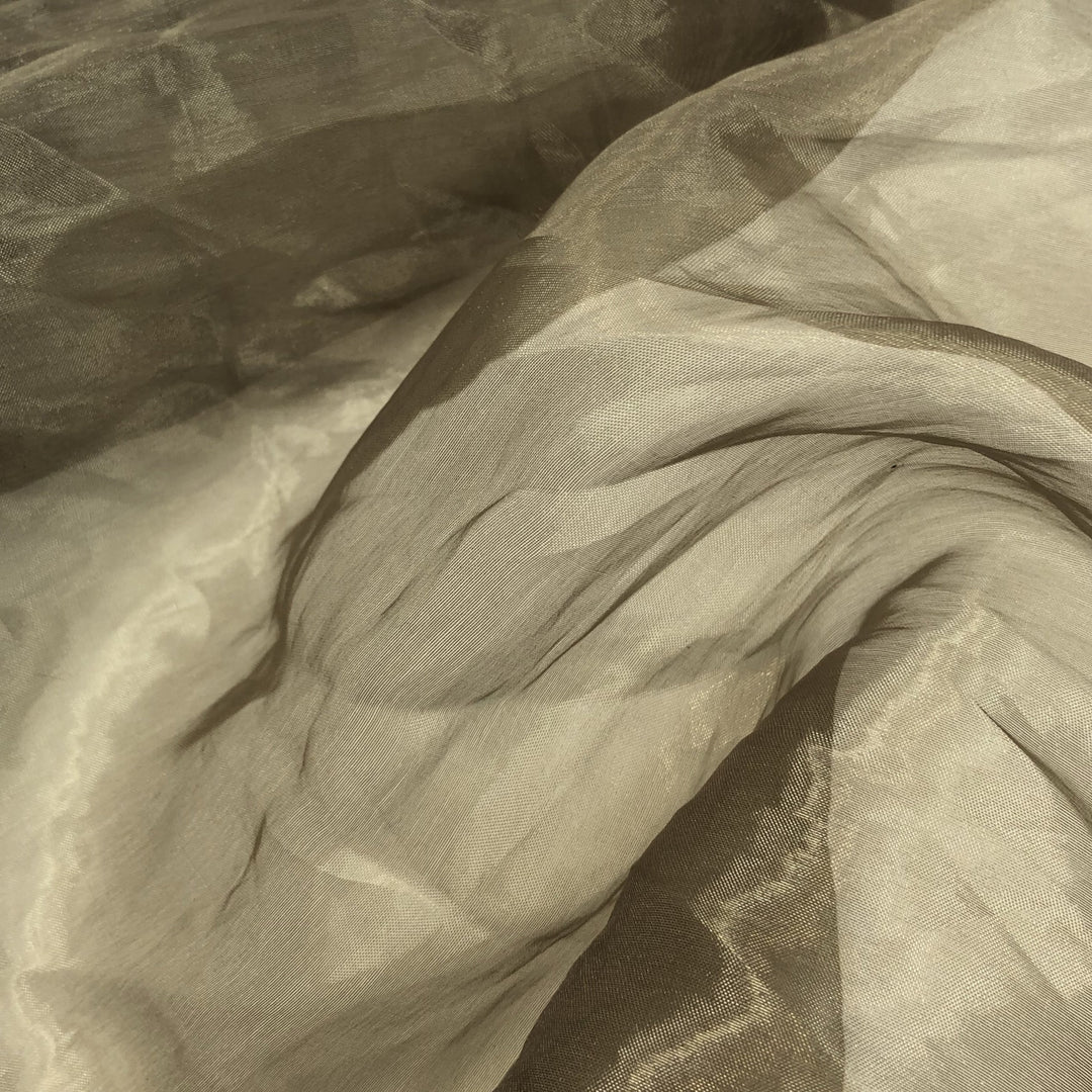 Cocktail Shaker - Polyester Organza Woven - Champagne - 1/2 Meter - FABCYCLE Deadstock and Sustainble Fabrics and Sewing Supplies (4631650795633)