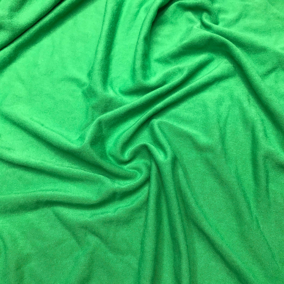 Environment Day Green - Jersey Rayon Blend Knit - Green - 1M Bundle - FABCYCLE Deadstock and Sustainble Fabrics and Sewing Supplies (6589063921777)