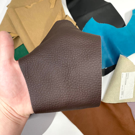 Medium Leather Scraps - Assorted - Per Pound - FABCYCLE Deadstock and Sustainble Fabrics and Sewing Supplies (6580553678961)