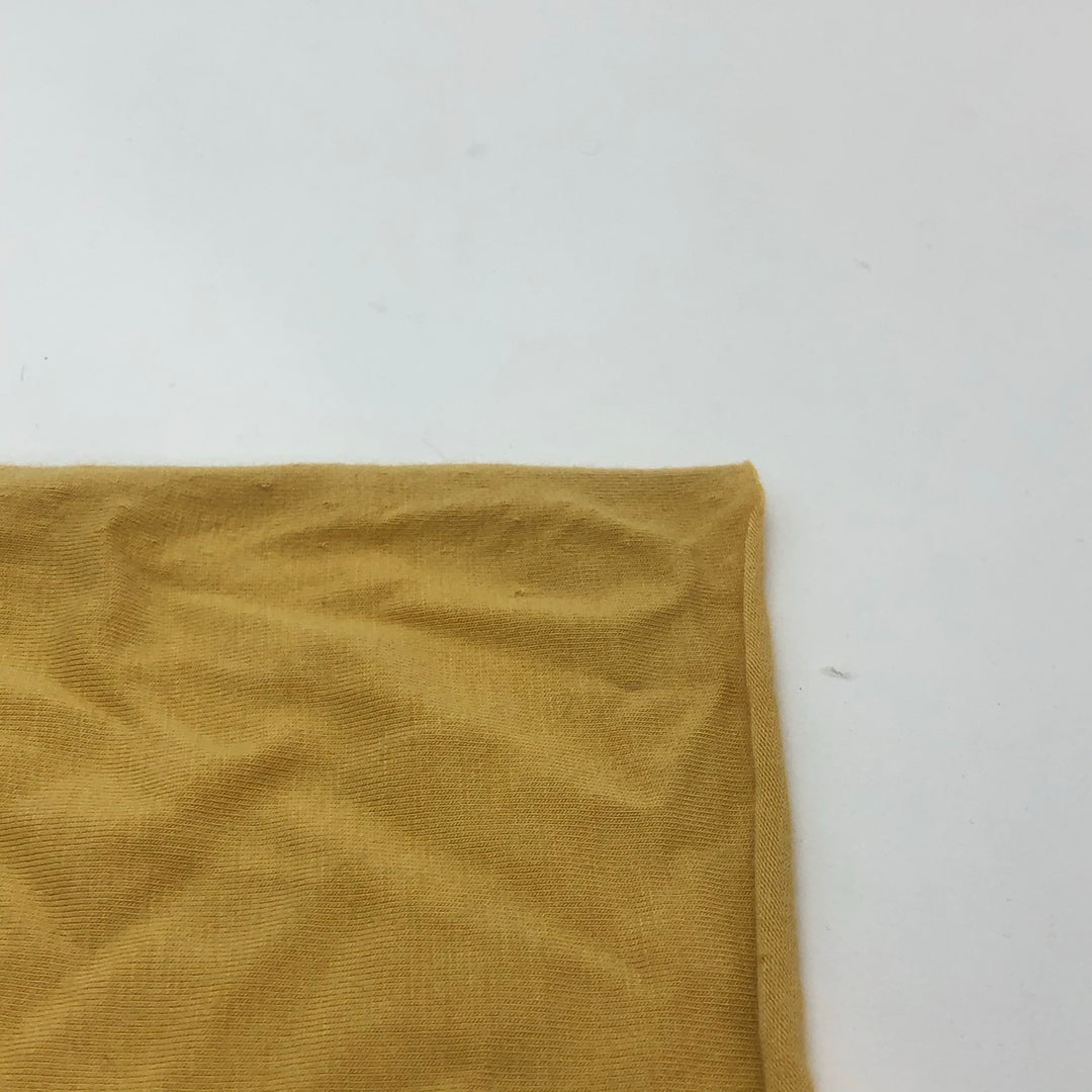 Egg Yolk Medium - Bamboo/Cotton Stretch Jersey - Yellow - 1/2 Meter - FABCYCLE Deadstock and Sustainble Fabrics and Sewing Supplies (4546748579953)