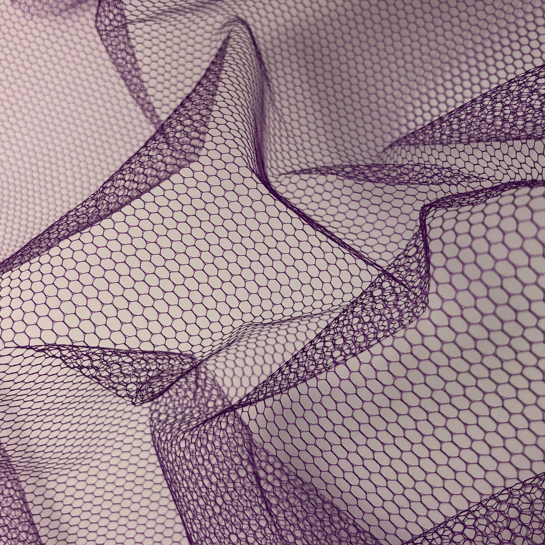 Orchid Honeycomb - Polyester Mesh Woven - Neon Purple - 2.5M Bundle - FABCYCLE Deadstock and Sustainble Fabrics and Sewing Supplies (4642015445105)