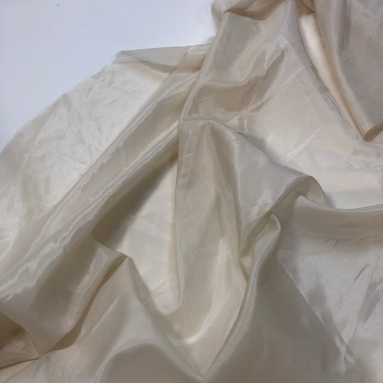 City Silk - Silk Woven - Ivory - 0.50M Bundle - FABCYCLE Deadstock and Sustainble Fabrics and Sewing Supplies (4621297483889)