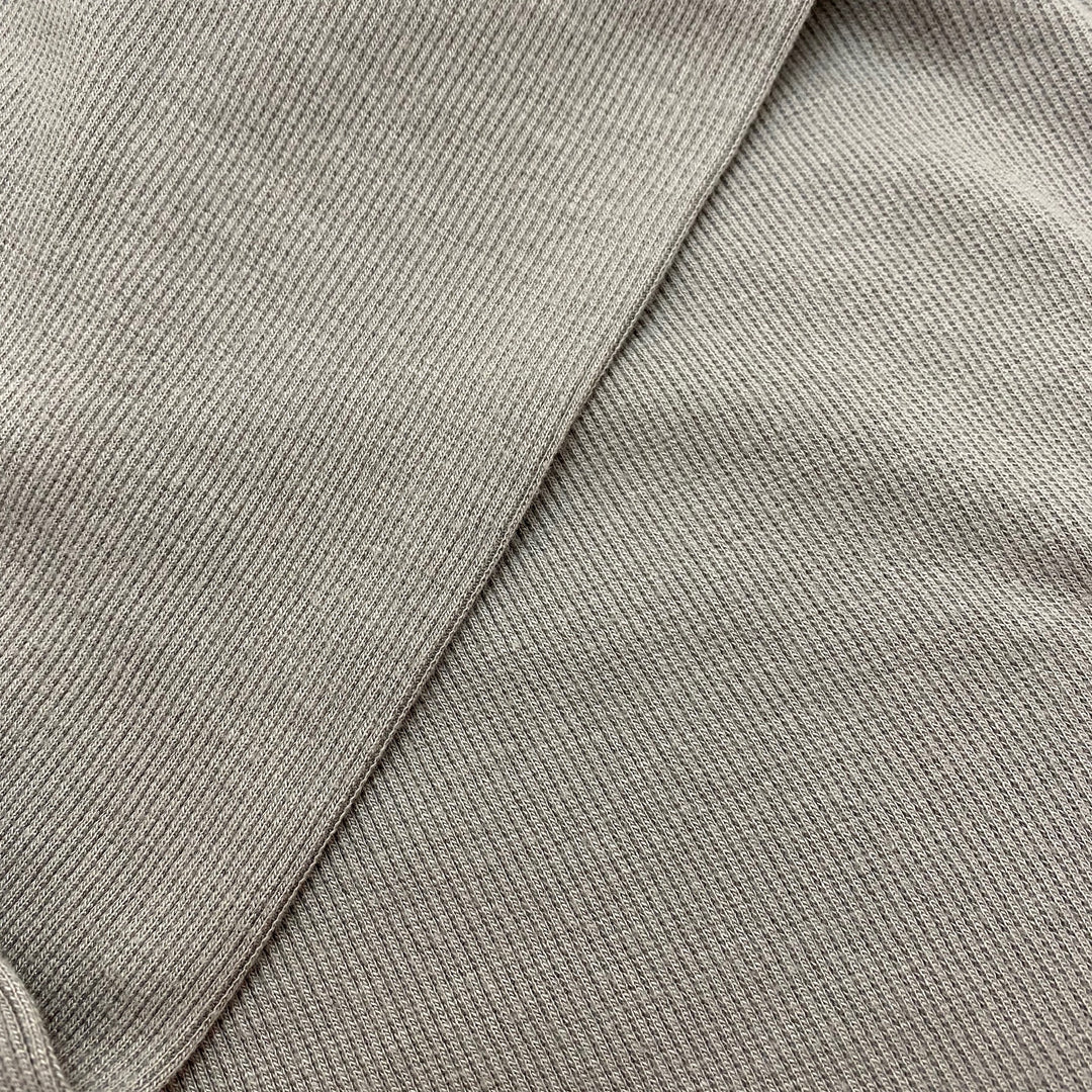 Bamboo Cotton 2X2 Rib - Knit - Chinchilla - Grey - 1/2 Meter - FABCYCLE Deadstock and Sustainble Fabrics and Sewing Supplies (4563292553329)