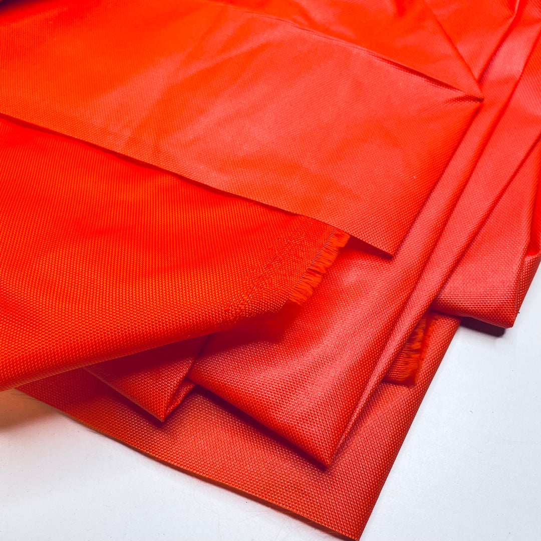 GWYG Orange - Waterproof Gortex Poly/Nylon Woven - Orange - Bundles - FABCYCLE Deadstock and Sustainble Fabrics and Sewing Supplies