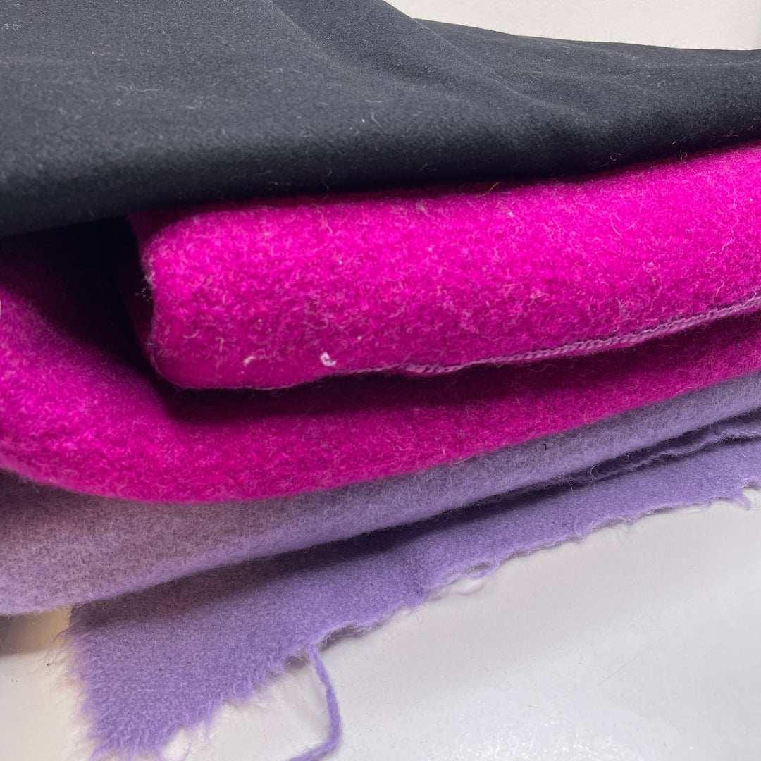Wool Pack - Boiled Wool And Wool Melton Wool Woven - Multi - Multi Pack - FABCYCLE Deadstock and Sustainble Fabrics and Sewing Supplies (6788420730993)