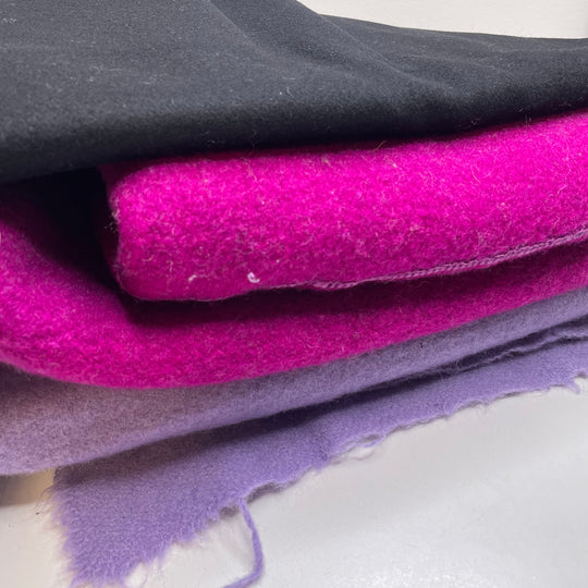 Wool Pack - Boiled Wool And Wool Melton Wool Woven - Multi - Multi Pack - FABCYCLE Deadstock and Sustainble Fabrics and Sewing Supplies (6788420730993)