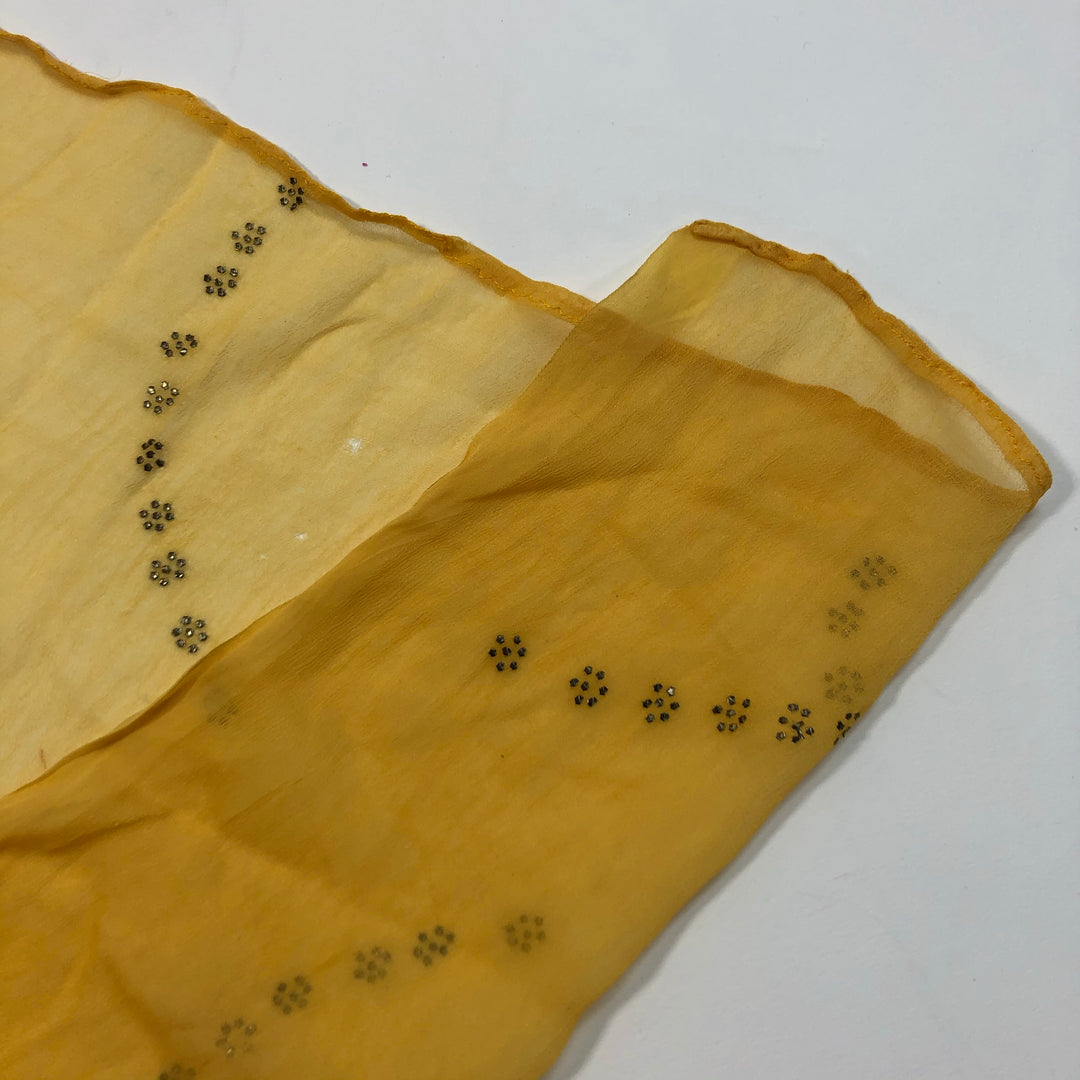 Astrological Sun - Silk Woven - Tumeric Yellow - 2.00M Bundle - FABCYCLE Deadstock and Sustainble Fabrics and Sewing Supplies (4612532764785)