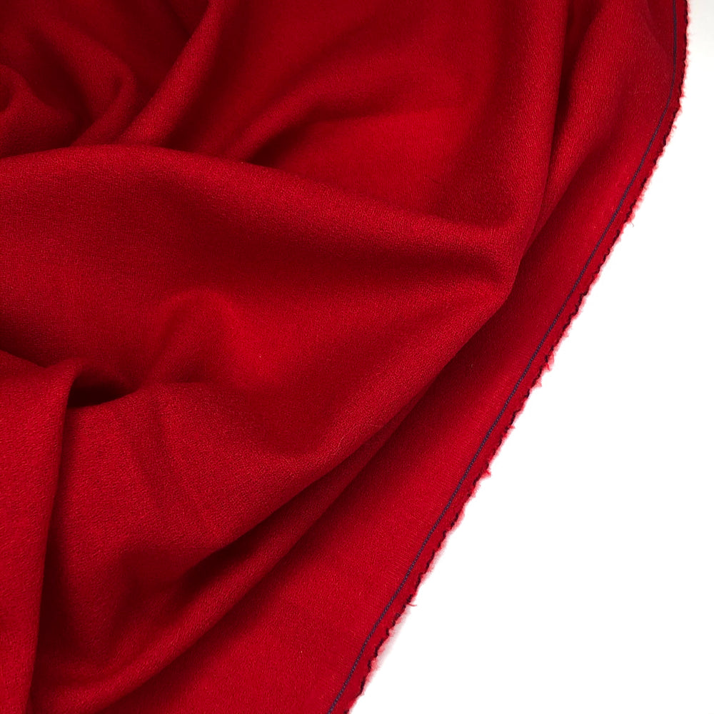 Party Balloons - Wool Crepe Woven - Red - 2.00M Bundle - FABCYCLE Deadstock and Sustainble Fabrics and Sewing Supplies (4625356521585)