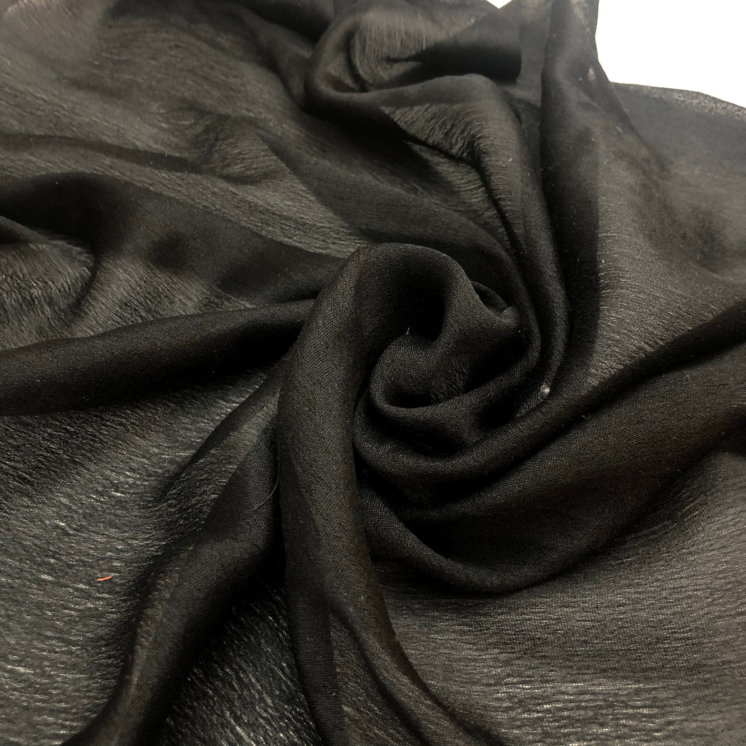 Black Amethyst - 100% Silk - 2.3M Bundle - FABCYCLE Deadstock and Sustainble Fabrics and Sewing Supplies (4572842328177)