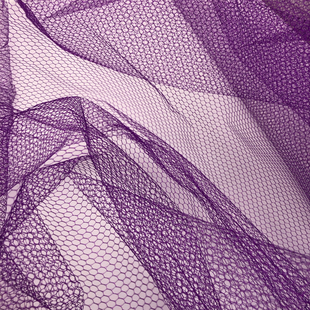 Orchid Honeycomb - Polyester Mesh Woven - Neon Purple - 2.5M Bundle - FABCYCLE Deadstock and Sustainble Fabrics and Sewing Supplies (4642015445105)