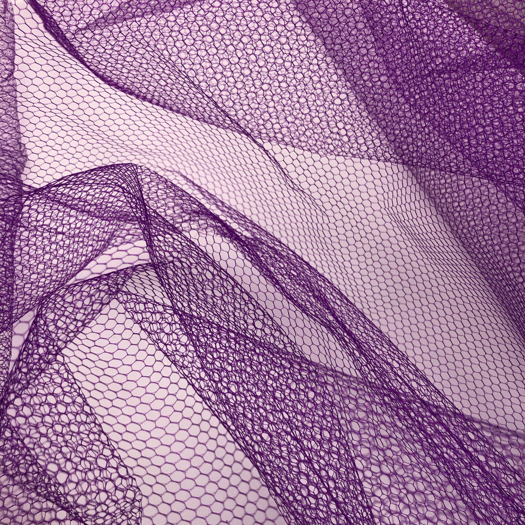 Orchid Honeycomb - Polyester Mesh Woven - Neon Purple - 2.5M Bundle - FABCYCLE Deadstock and Sustainble Fabrics and Sewing Supplies (4642015445105)